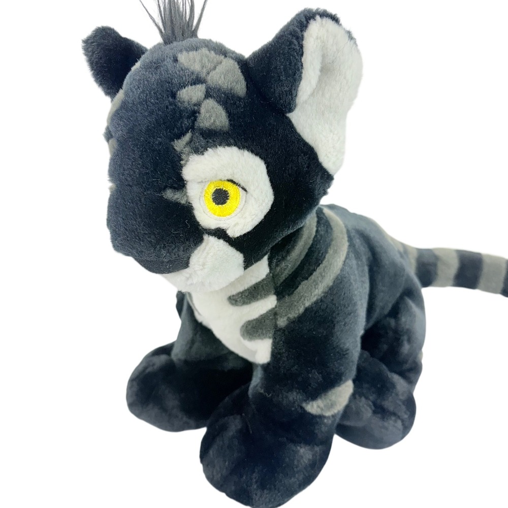 Neopets Black Gray Shadow KOUGRA 10" Plush Stuffed Animal 2003